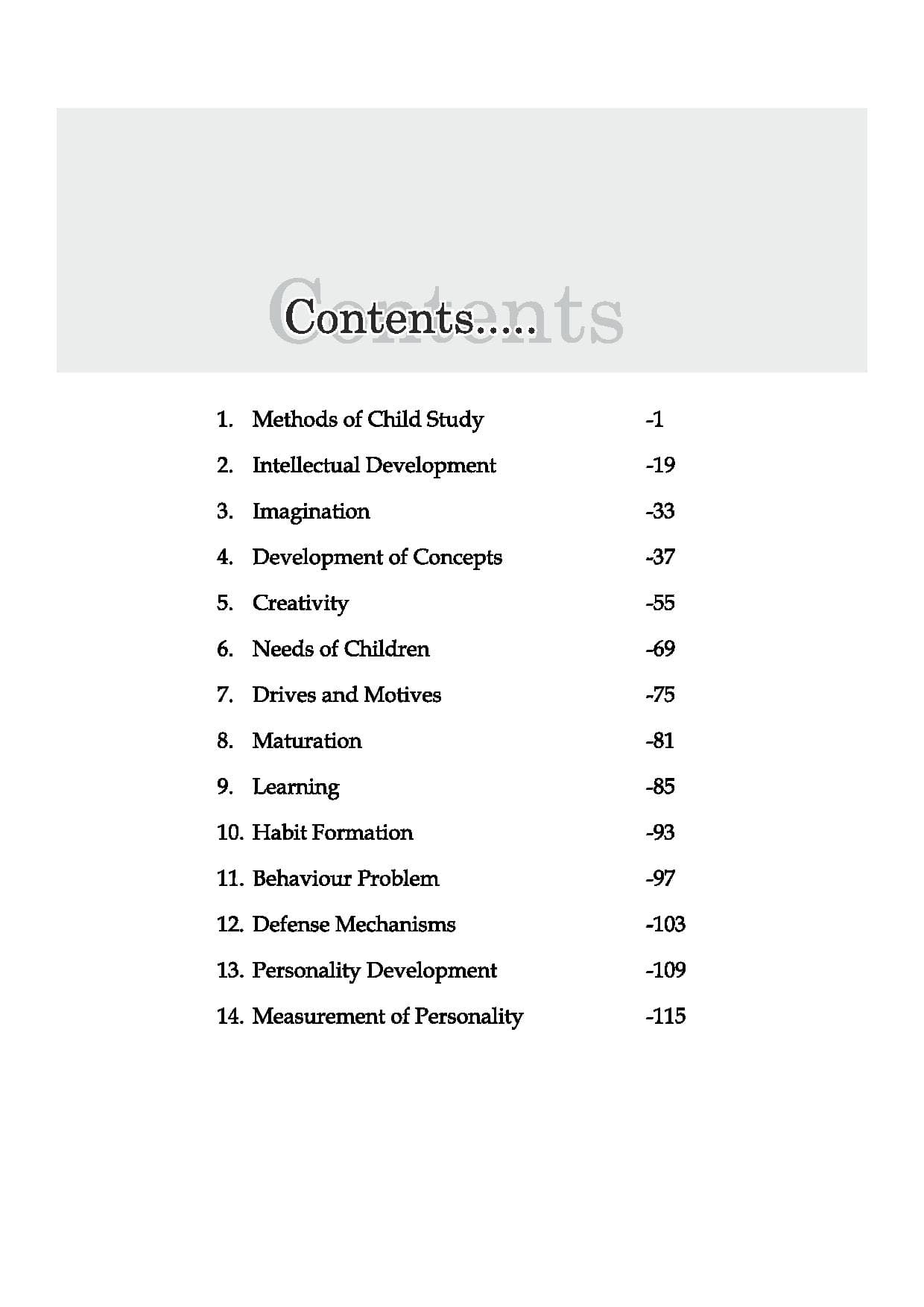 Hand Book Of Child Psychology — பக்கம் 7